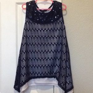 George navy tank top